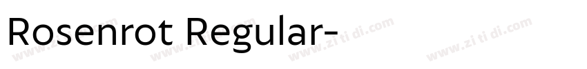 Rosenrot Regular字体转换